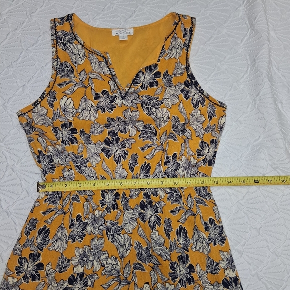Market & Spruce Yellow Floral Mini Dress Size S - Picture 6 of 17